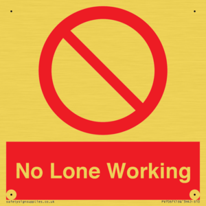 No Lone Working